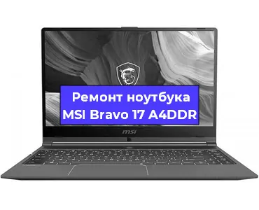 Чистка от пыли и замена термопасты на ноутбуке MSI Bravo 17 A4DDR в Екатеринбурге